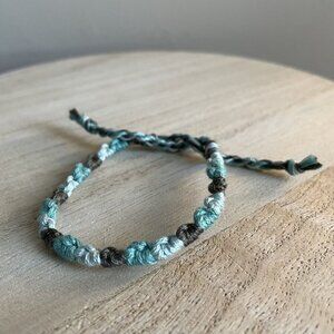 Lynn Bracelet, anklet, trendy, comfortable, tie, embroidery thread, woven, gift,